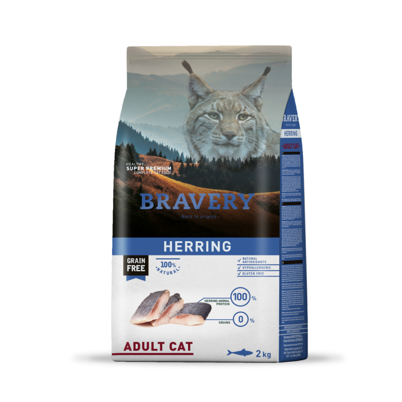 Bravery Herring Adult Cat  2 Kgs