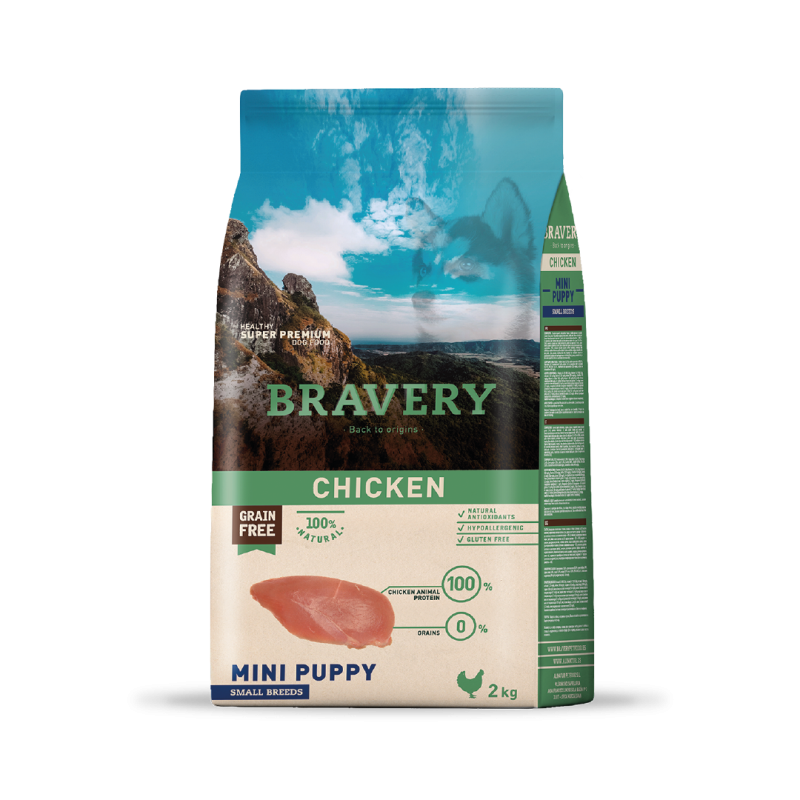 Bravery Chicken Mini Puppy Small Breeds  2 Kgs