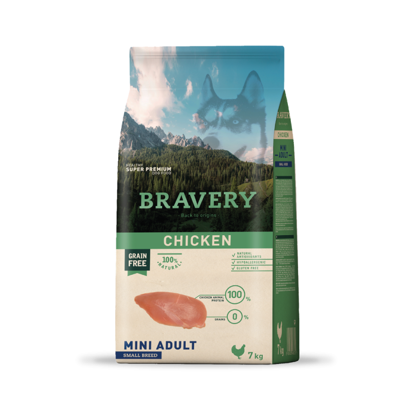 Bravery Chicken Mini Adult Small Breeds  7 Kgs