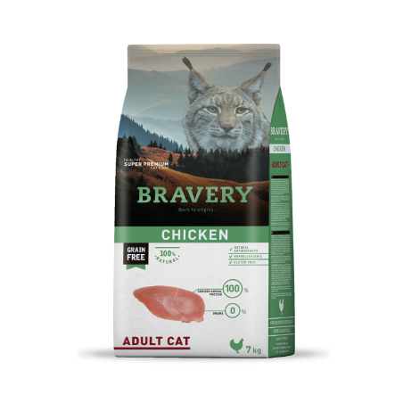 Bravery Chicken Adult Cat  7 Kgs