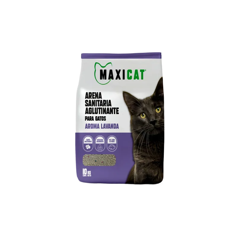 Arena Aglutinante Maxi Cat Aroma Lavanda  10 Kgs