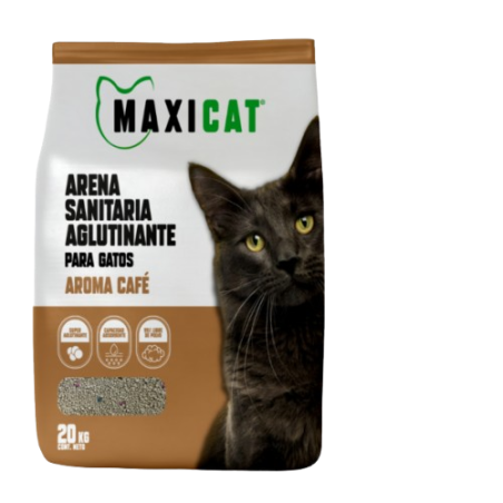 Arena Aglutinante Maxi Cat Aroma Café  20 Kgs