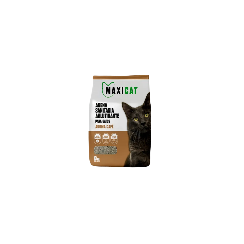 Arena Aglutinante Maxi Cat Aroma Café  10 Kgs