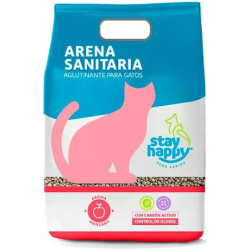 Stay Happy Arena Aglutinante Aroma Manzana  10 Kgs