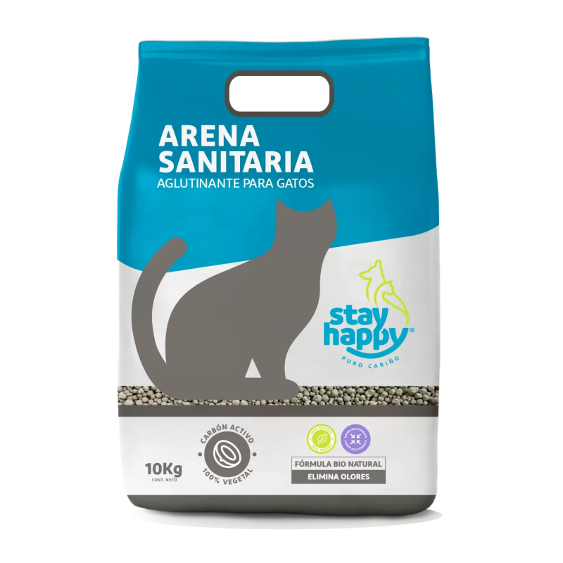 Stay Happy Arena Aglutinante Aroma Carbon  10 Kgs