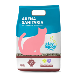 Stay Happy Arena Aglutinante Aroma Café  10 Kgs