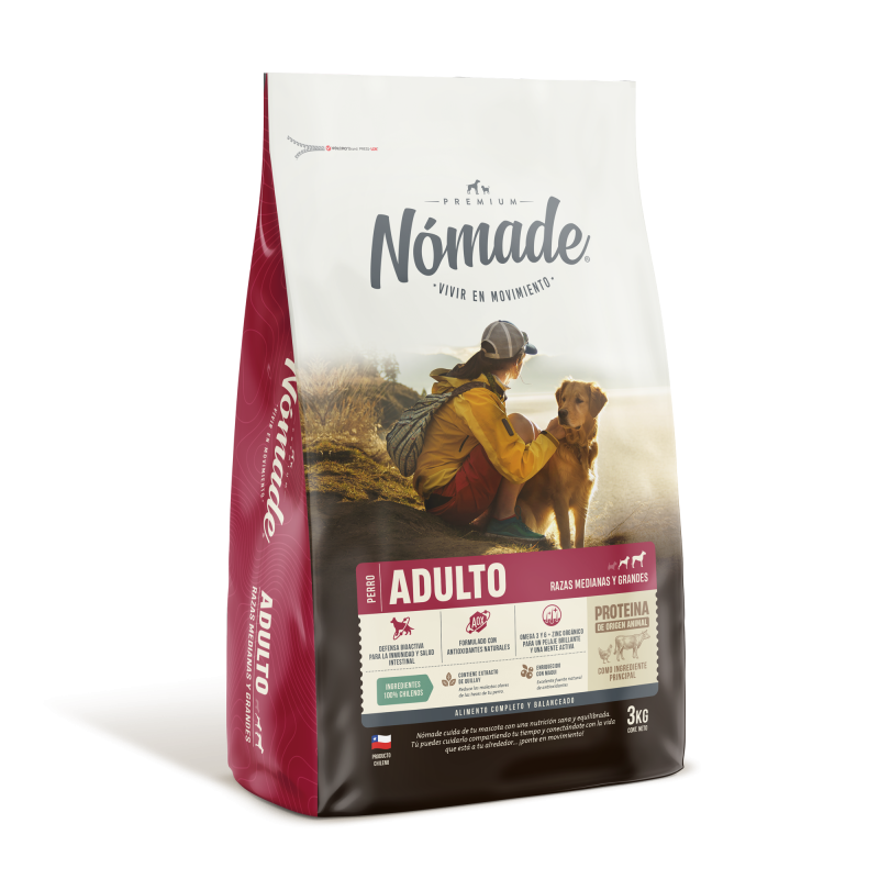 Nomade Adulto Razas Medianas y Grandes  10 Kgs