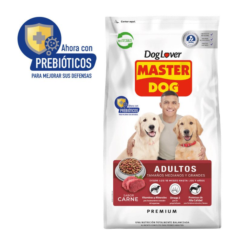 Master Dog Adulto Sabor Carne  18 Kgs