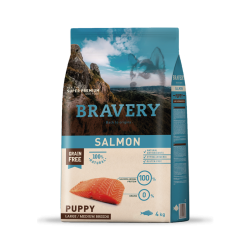Bravery Salmon Puppy Large/Medium Breeds  4 Kgs