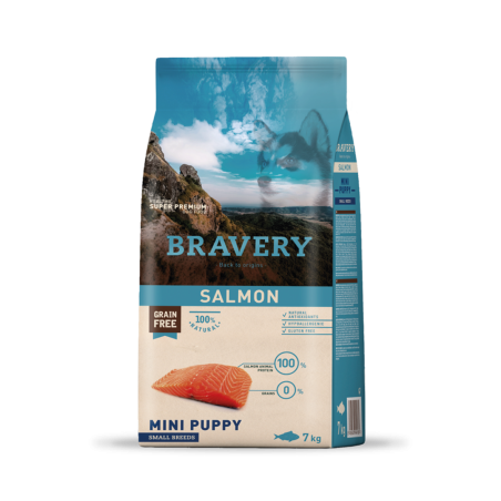 Bravery Salmon Mini Puppy Small Breeds  7 Kgs