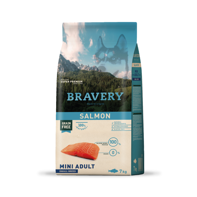 Bravery Salmon Mini Adult Small Breeds  7 Kgs