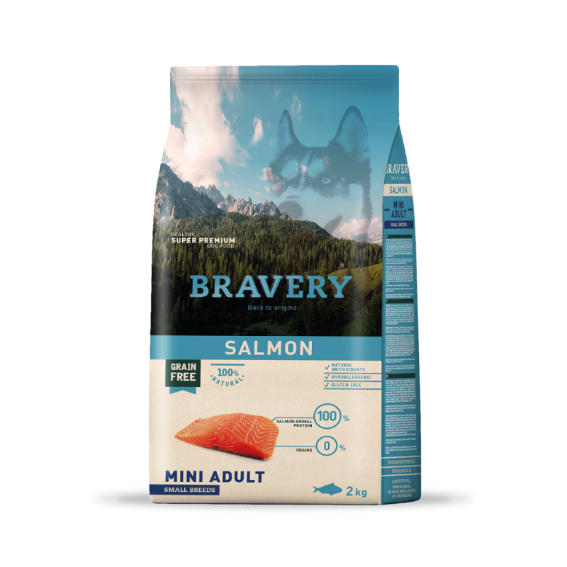 Bravery Salmon Mini Adult Small Breeds  2 Kgs