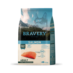 Bravery Salmon Adult Large/Medium Breed  4 Kgs