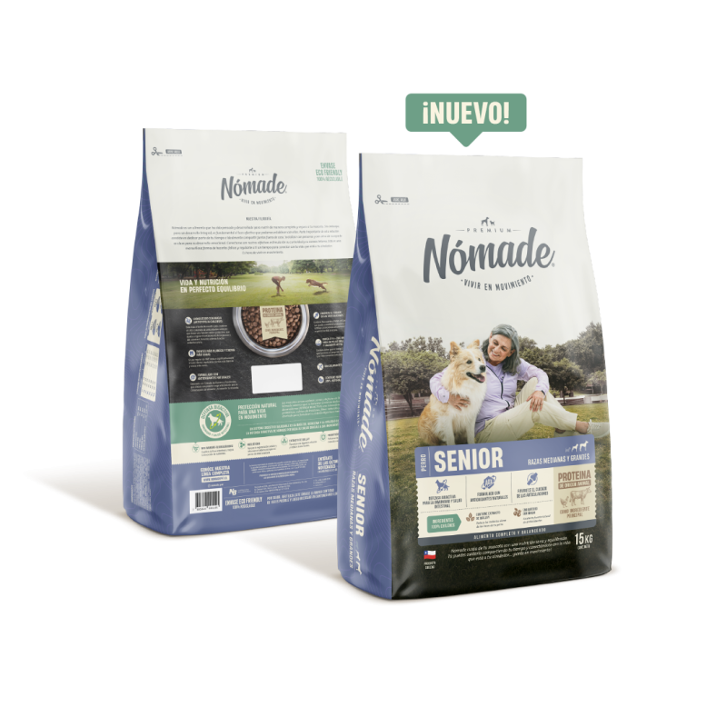Nomade Senior Razas Medianas y Grandes  15 Kgs