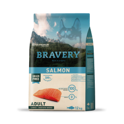 Bravery Salmon Adult Large/Medium Breed  12 Kgs