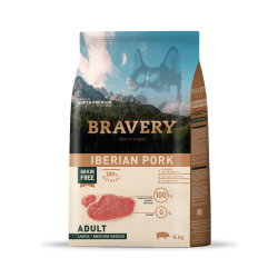 Bravery Iberian Pork Adult Large/Medium Breeds  4 Kgs