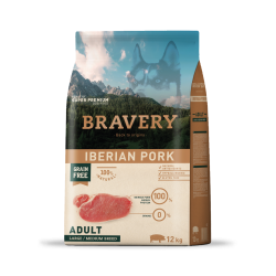 Bravery Iberian Pork Adult Large/Medium Breeds  12 Kgs
