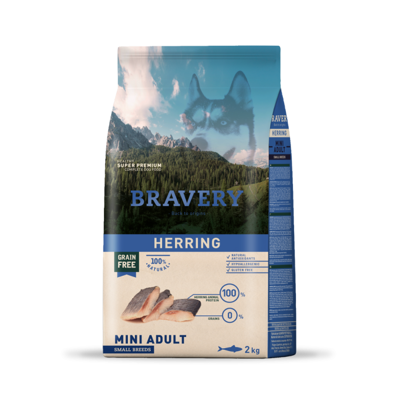 Bravery Herring Mini Adult Small Breeds  2 Kgs