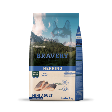 Bravery Herring Mini Adult Small Breeds  2 Kgs