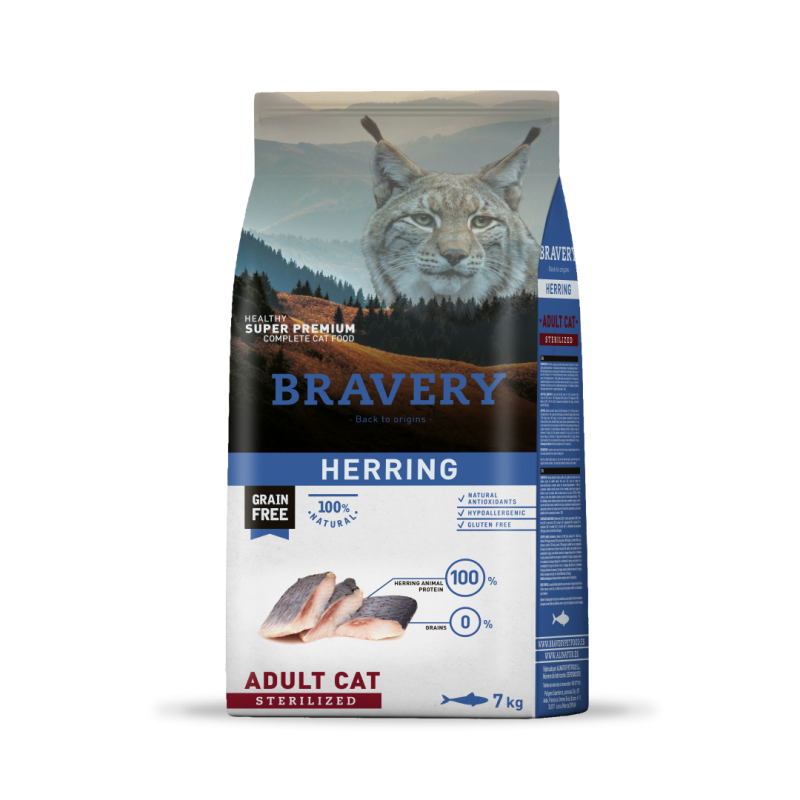 Bravery Herring Adult Cat Sterilized  7 Kgs