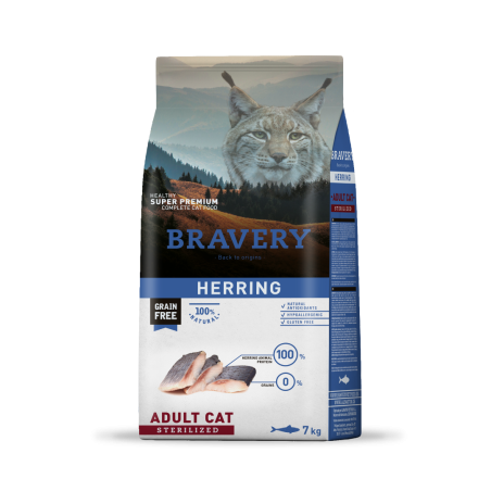 Bravery Herring Adult Cat Sterilized  7 Kgs